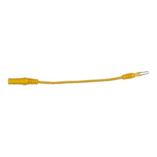 KS Tools 4,0 mm Eingangsbuchse auf 3,0 mm Prüfadapterstecker flach (gelb)