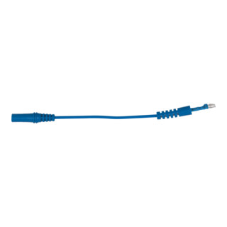 KS Tools 4,0 mm Eingangsbuchse auf 4,0 mm Prüfadapterstecker rund (blau)