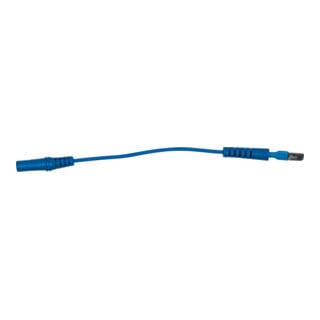 KS Tools 4,0 mm Eingangsbuchse auf 6,0 mm Prüfadapterstecker flach (blau)