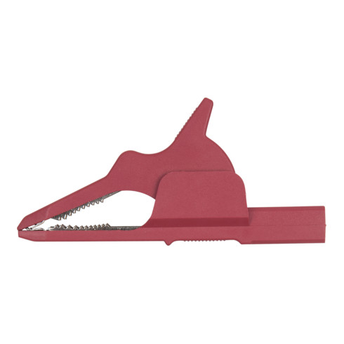 KS Tools 4,0 mm Eingangsbuchse auf Krokodilklemme schmal, rot