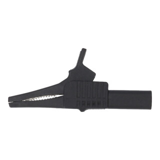 KS Tools 4,0 mm ingangsbus naar krokodillenklem smal, zwart