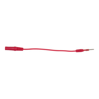 KS Tools 4,0 mm ingangscontactdoos naar 2,0 mm testadapterstekker plat (rood)