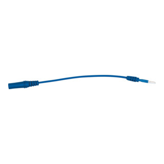 KS Tools 4,0 mm ingangscontactdoos naar 2,5 mm testadapterstekker plat (blauw)