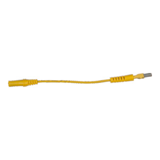 KS Tools 4,0 mm ingangscontactdoos naar 5,0 mm testadapterstekker plat (geel)