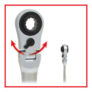 KS Tools 4 in 1 GEARplus omkeerbare dopsleutel, 10x13-17x19mm-5