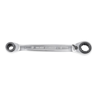 KS Tools 4 in 1 GEARplus umschaltbar Doppel-Ratschenringschlüssel