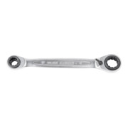 KS Tools 4 in 1 GEARplus umschaltbar Doppel-Ratschenringschlüssel