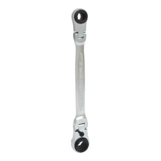 KS Tools 4 in 1 GEARplus umschaltbar Gelenk-Doppel-Ringschlüssel, 10x13-17x19mm