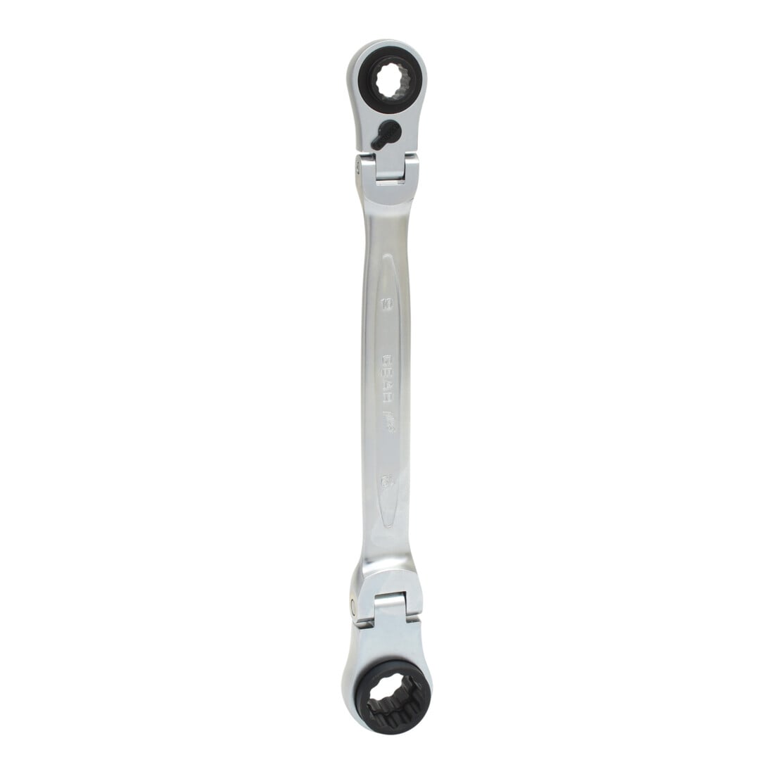 KS Tools 4 in 1 GEARplus umschaltbar Gelenk-Doppel-Ringschlüssel, 10x13-17x19mm