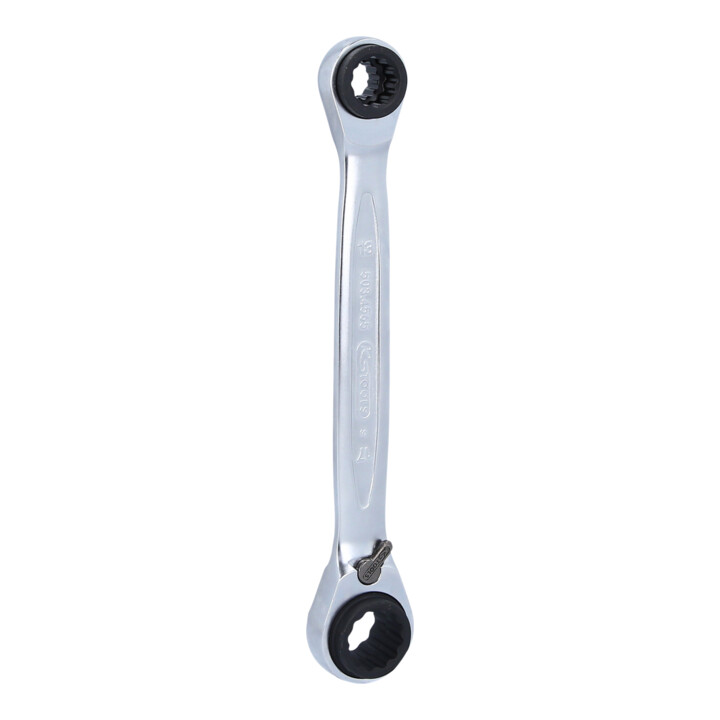 KS Tools 4 in 1 geARplus verstelbare dubbele ratelringsleutel, 10x13x17x19 mm