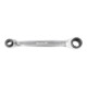 KS Tools 4 in 1 geARplus verstelbare dubbele ratelringsleutel, 14x17x18x19mm