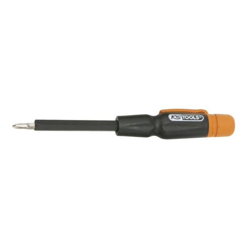 KS Tools 4 in 1 precisie-mechanische schroevendraaier voor PH-schroeven, 130 mm