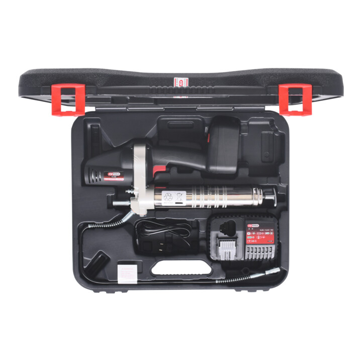 KS Tools 400 ml accu vetspuit, 420 bar, 18V, met 1 accu en 1 lader