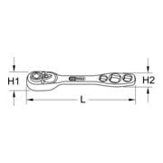 KS Tools 5 en 1 cliquet froid/air, réversible, 157mm-4