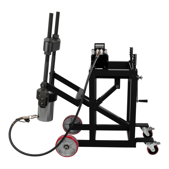 KS Tools 75t Presse à tourillon de direction, avec jeu de manchons 29 pièces, 29 pièces