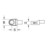 KS Tools 9x12mm dopsleutel ring 9x12-4