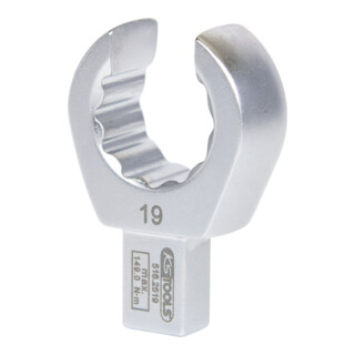 KS Tools 9x12mm Einsteck-Ringschlüssel offen, 19mm
