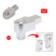 KS Tools 9x12mm Einsteck-Vierkant, 1/4"