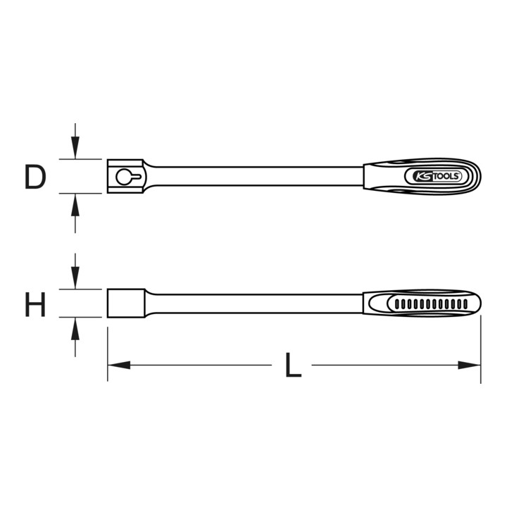 KS Tools 9x12mm ERGOTORQUEplus universele dopsleutel