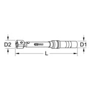 KS Tools 9x12mm Industrie Einsteck-Drehmomentschlüssel-4