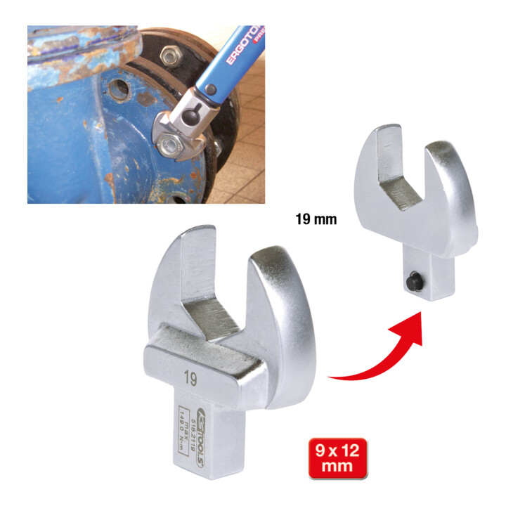 KS Tools 9x12mm steeksleutel, 19mm