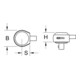 KS Tools 9x12mm verstelbare ratel, 3/8"