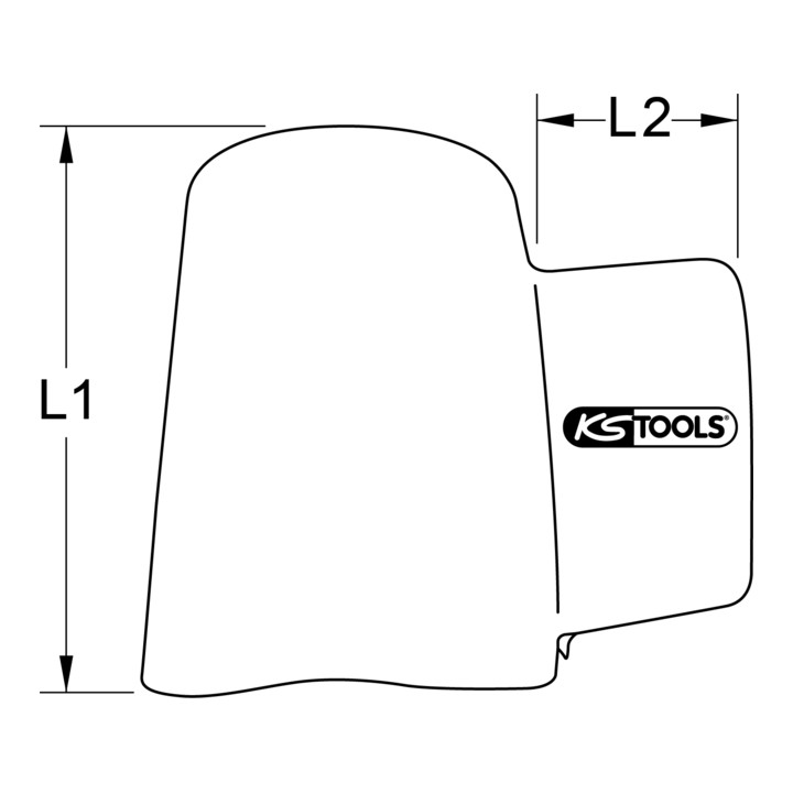 KS Tools Abdeck- und Schutzhaube mit Schutzisolierung, 300 mm