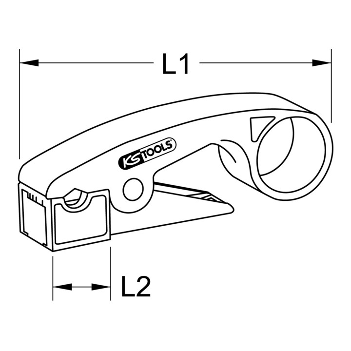 KS Tools Abisolierwerkzeug Koaxialkabel, 7,5mm