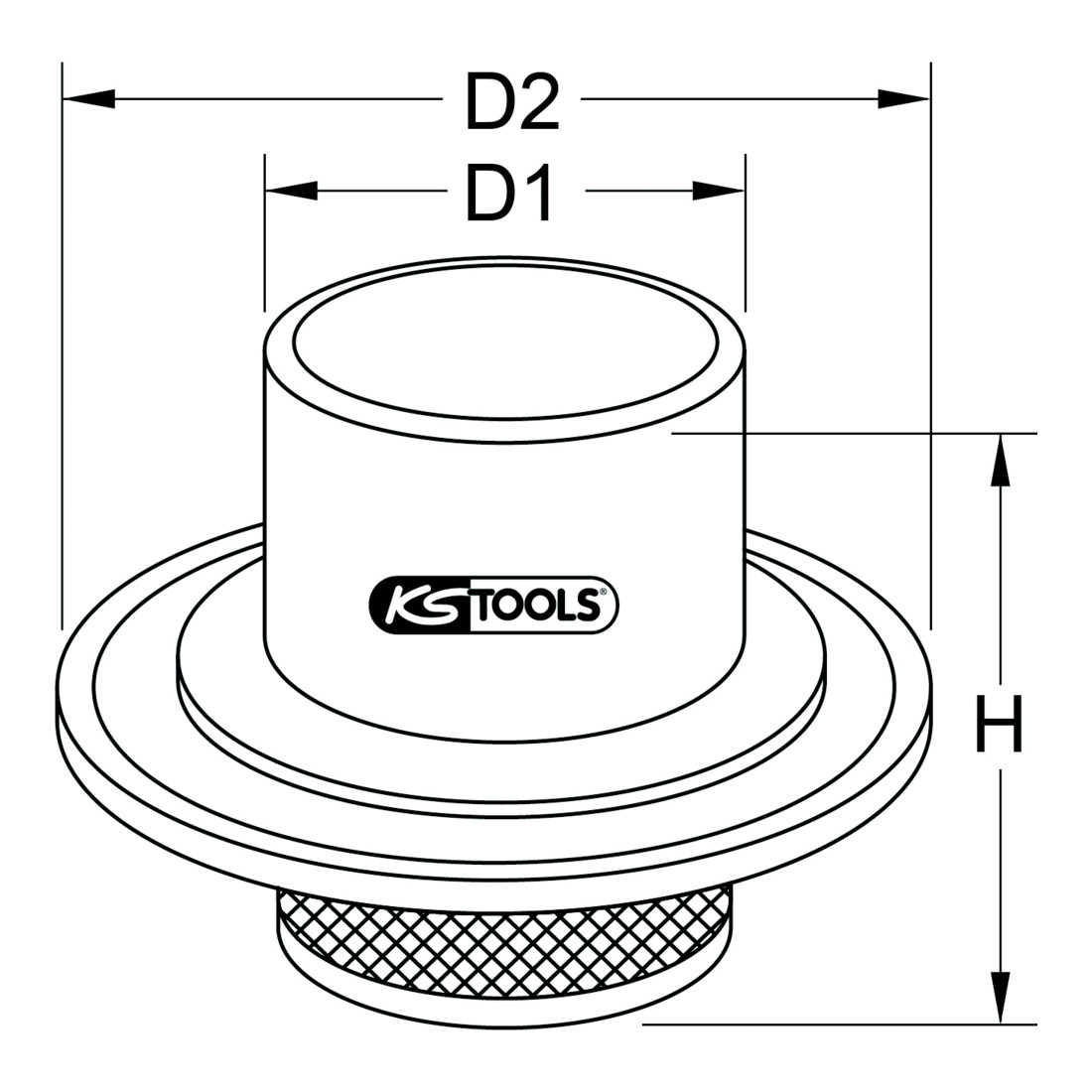 KS Tools ABS sensor ring montagehulp voor Volvo
