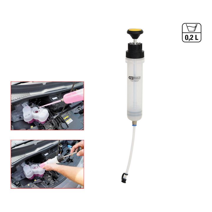 KS Tools Absaug- und Füllhandpumpe, 0,2l
