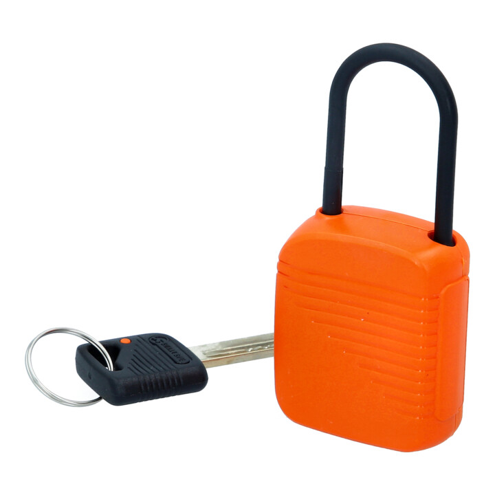 KS Tools Absperr-Vorhängeschloss, orange, Verbundmaterial, 38 mm