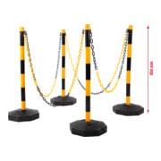 KS Tools Absperrpfosten-Satz mit Kette, 13-tlg.-2