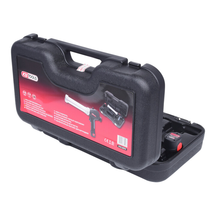 KS Tools accu patroon pistool 310 ml met 1 batterij en 1 lader