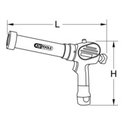 KS Tools accu patroon pistool 400 ml met 2 accu´s en 1 lader-4