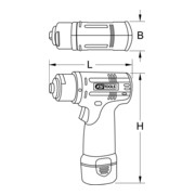 KS Tools accu slijpmachine, 3.200 tpm 10,8V, met 2 accu's en 1 lader-4