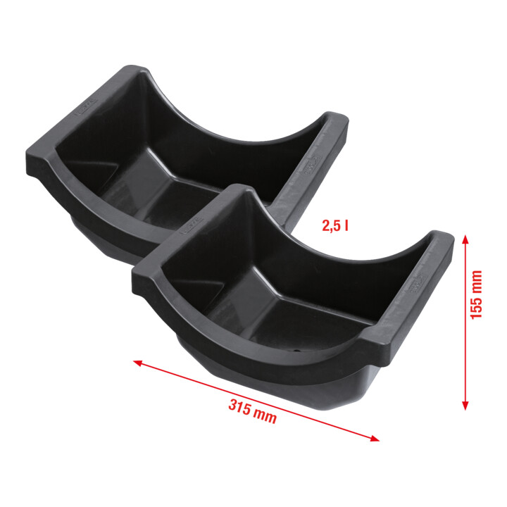 KS Tools Achsölwanne für LKW, Satz 2-tlg