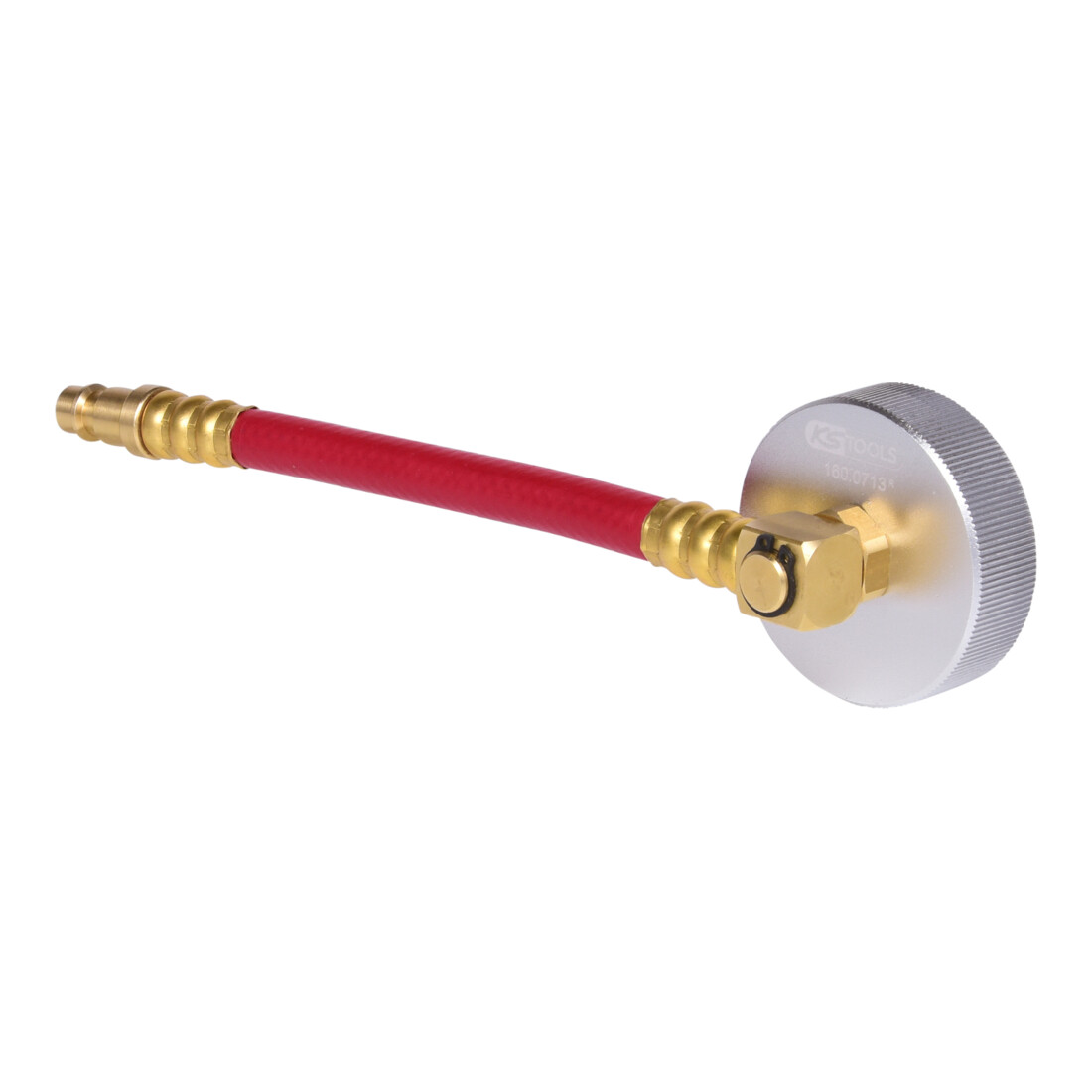 KS Tools Adaptateur de manchon de purge E 20 avec flexible de raccordement mobile pour purge du frein