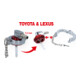Adaptateur universel de manchon de purge KS Tools pour Toyota et Lexus-1