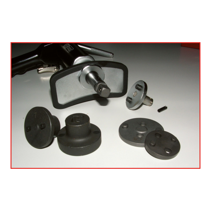 KS Tools Adapter für Druckluftspindel, 3/8" 4-kant Antrieb