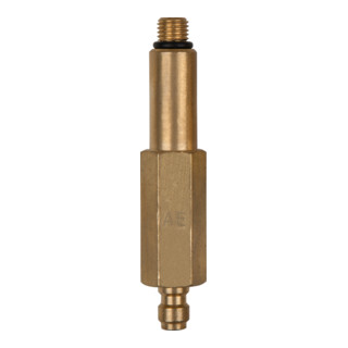 KS Tools adapterstuk (lang) M8x1,0 buitendraad en 1/4" slangaansluiting met afdichtring