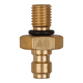 KS Tools adapterstuk met buitendraad en 1/4" slangaansluiting met afdichtring