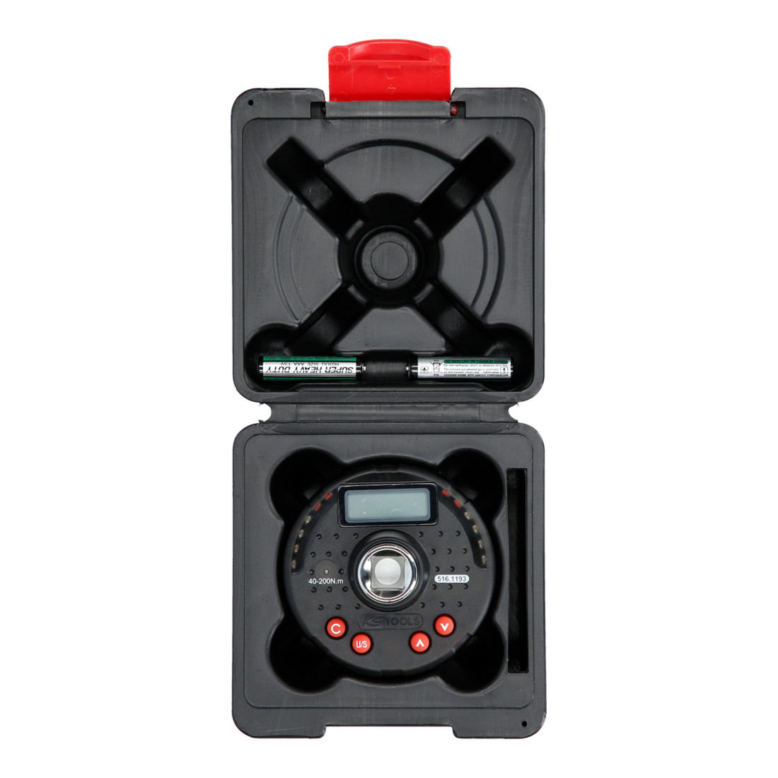 KS Tools Adattatore di coppia digitale 1/2" con goniometro, 10-200 Nm