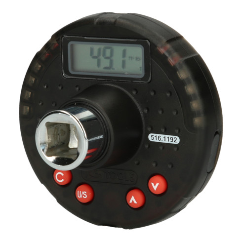 KS Tools Adattatore di coppia digitale 1/2" con goniometro, 6,8-135 Nm