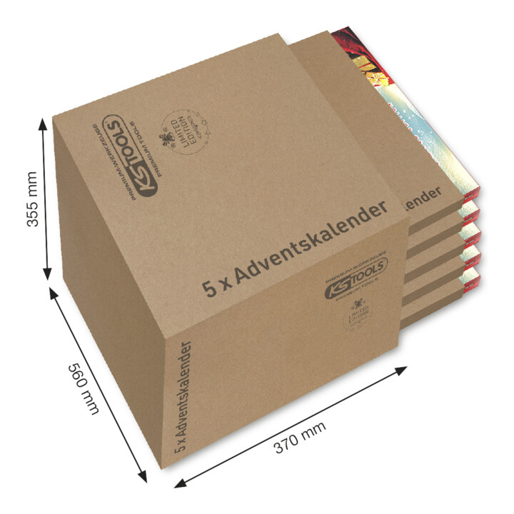 KS Tools Adventskalender, 1/4" Torsions-Bit-Satz, 42-tlg