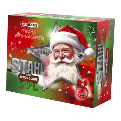 KS Tools Adventskalender 2025 mit 1/4 eMONSTER Akku-Bit-Schrauber-Satz, 30-tlg"