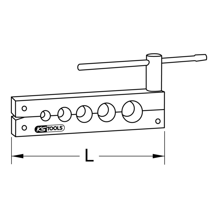 KS Tools afschuinstrip 6-14mm, 130mm