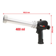 KS Tools Akku-Kartuschen-Pistole 400 ml ohne Akku und Ladegerät-1