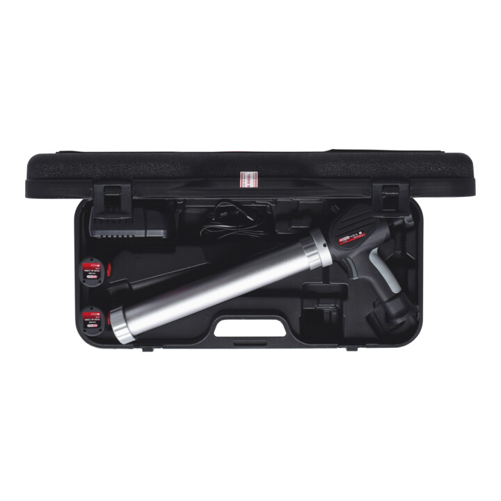 KS Tools Akku-Kartuschen-Pistole 600 ml mit 2 Akkus und 1 Ladegerät