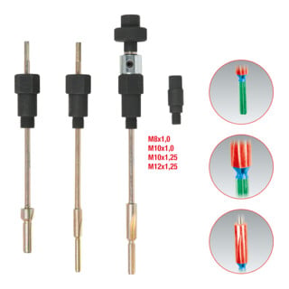 KS Tools Alesatori per candelette 3in1, 9pz.
