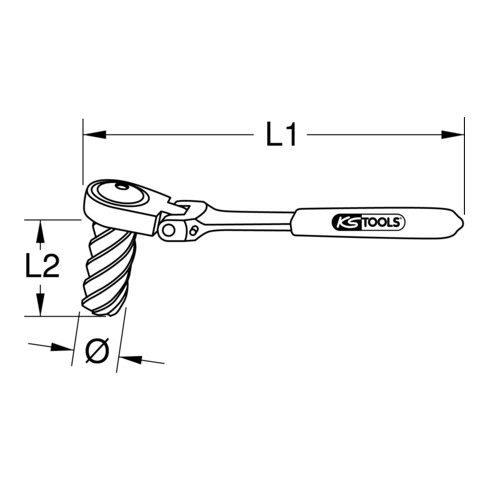 KS Tools Alésoirs pour capteurs ABS, longueur 150 mm